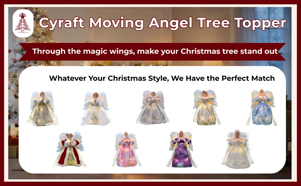 9 cyraft angel tree toppers