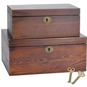 hinged-lid-wooden-keepsake-box-with-key (1) There are two wooden keepsake box with key