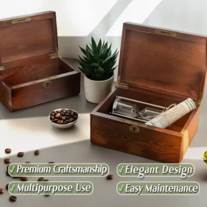 hinged-lid-wooden-keepsake-box-with-key (3) The 4 advantages of the wooden box