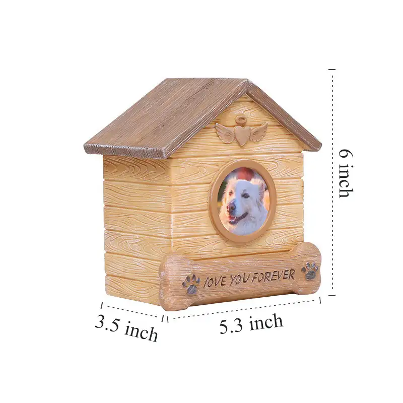 The measurement of a dog keepsake box