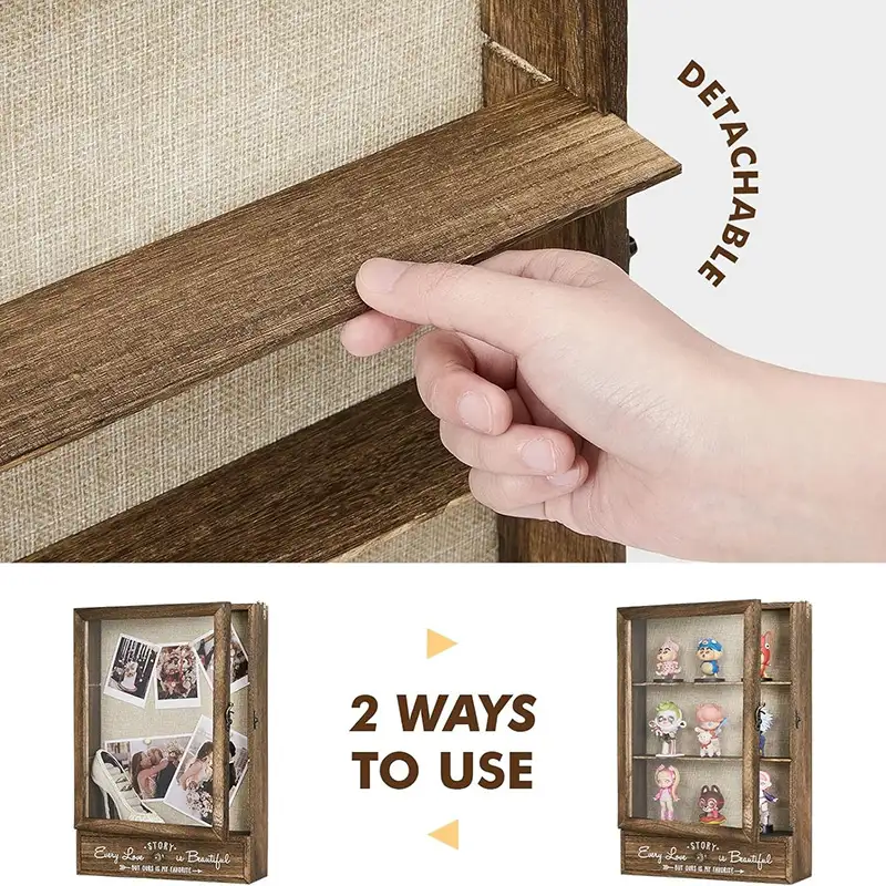 large-wedding-keepsake-shadow-box-with-removable-shelves-and-drawers (4) The 2 ways to use the keepsake shadow box