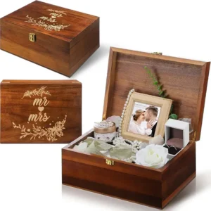 large-wooden-wedding-keepsake-box-for-couples-newlyweds (1) A wedding keepsake box