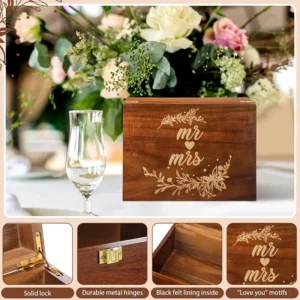 large-wooden-wedding-keepsake-box-for-couples-newlyweds (4) The advantages of the weeding box