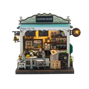 a-miniature-coffee-shop The front view of the miniature coffee shop
