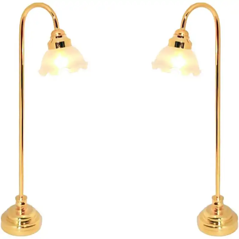 dollhouse-miniature-floor-famps-1 2 Pcs Dollhouse Miniature Floor Lamps