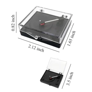 mini-record-player-with-size 1:12 Scale Mini Record Player with size