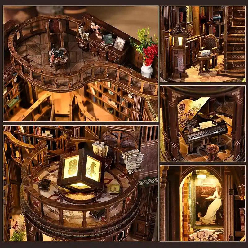 the-detailed-imgae-of-the-miniature-house-kit-book-hall The detailed image of the mini house